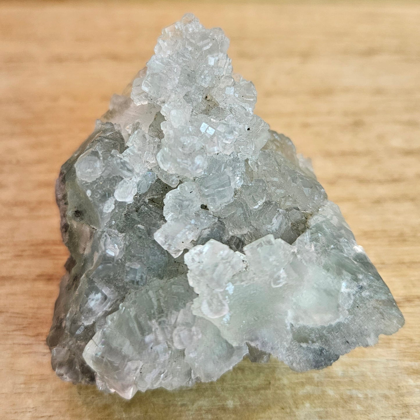 Green Cubic Fluorite Cluster.