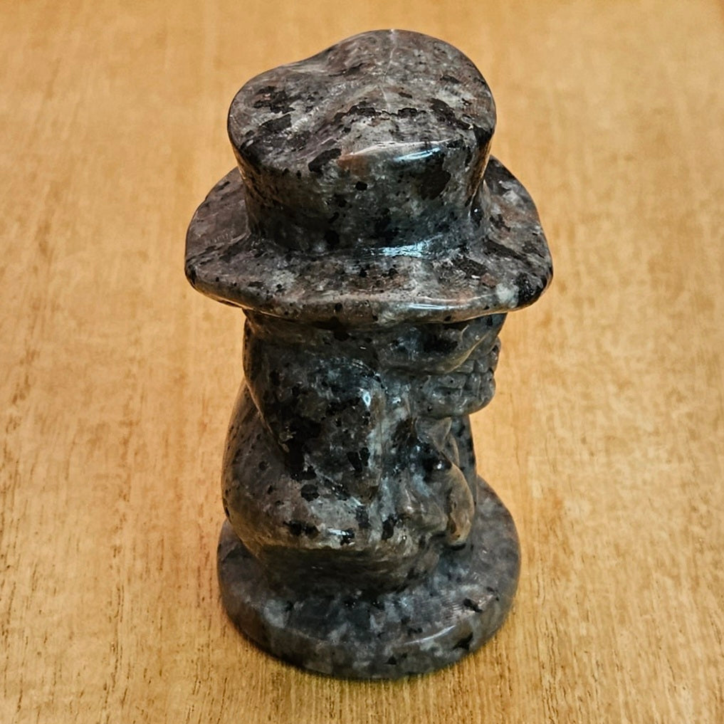 Yooperlite Skull Man Carving.