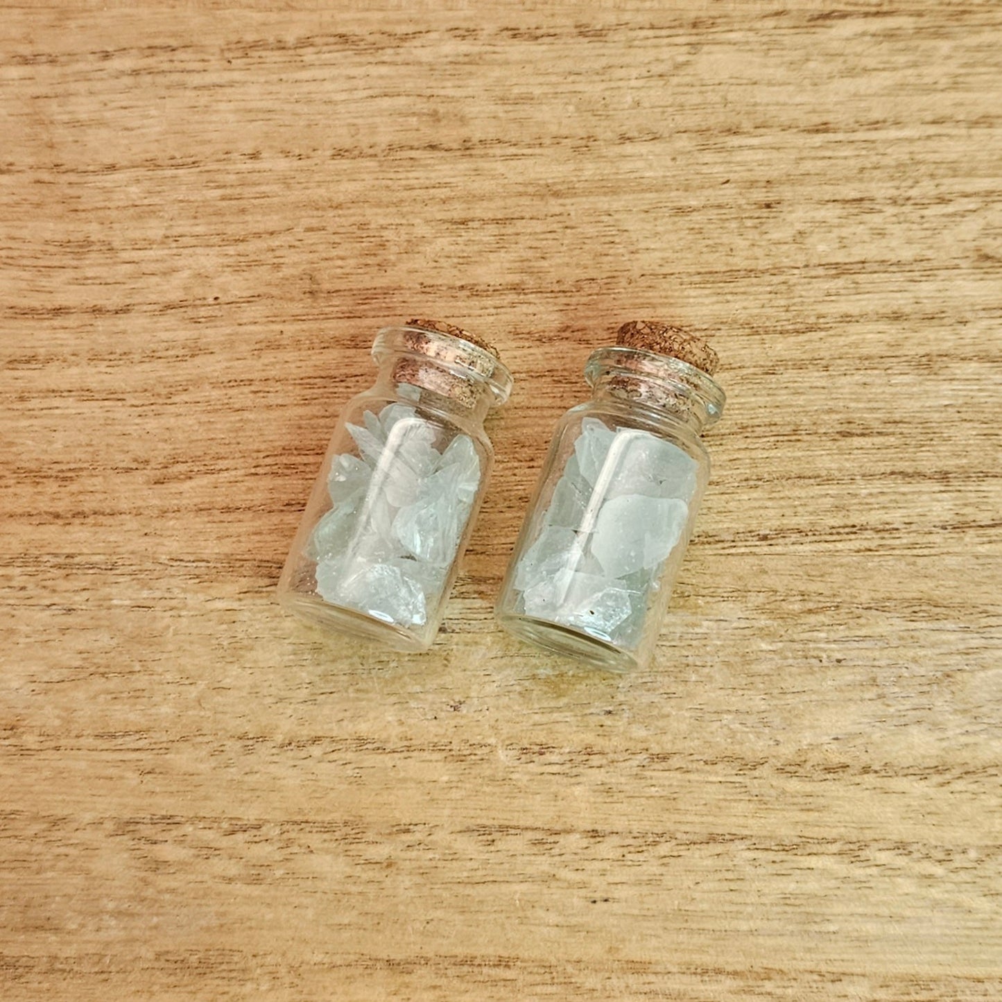 Green Fluorite Crystal Chip Jar.