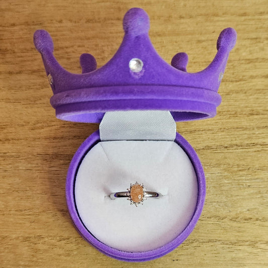 Sunstone Oval Adjustable Ring.