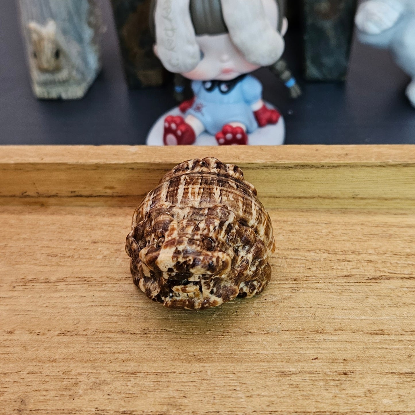 Honey Amber Calcite LongGui Carving.