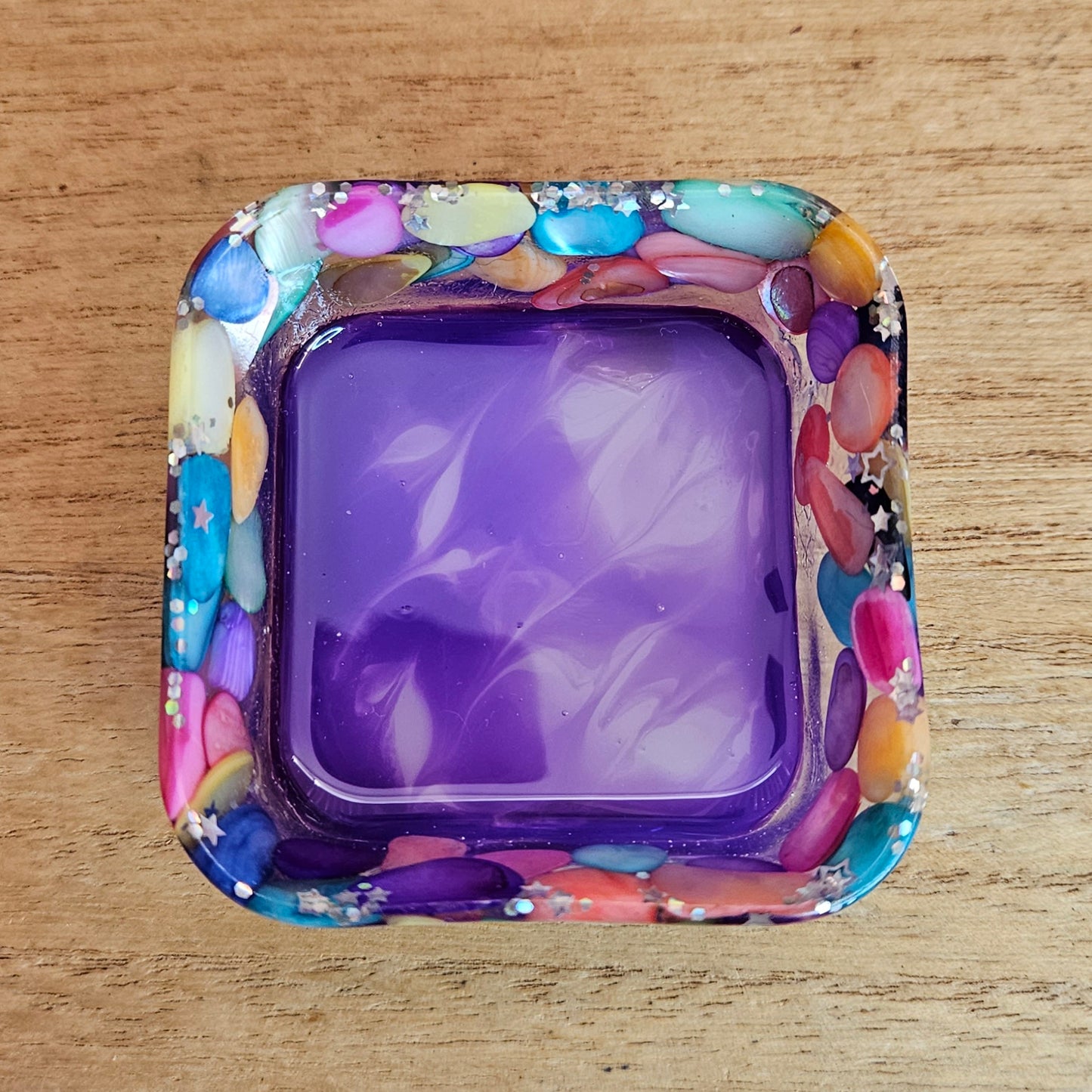 Rainbow Shell Trinket Dish.