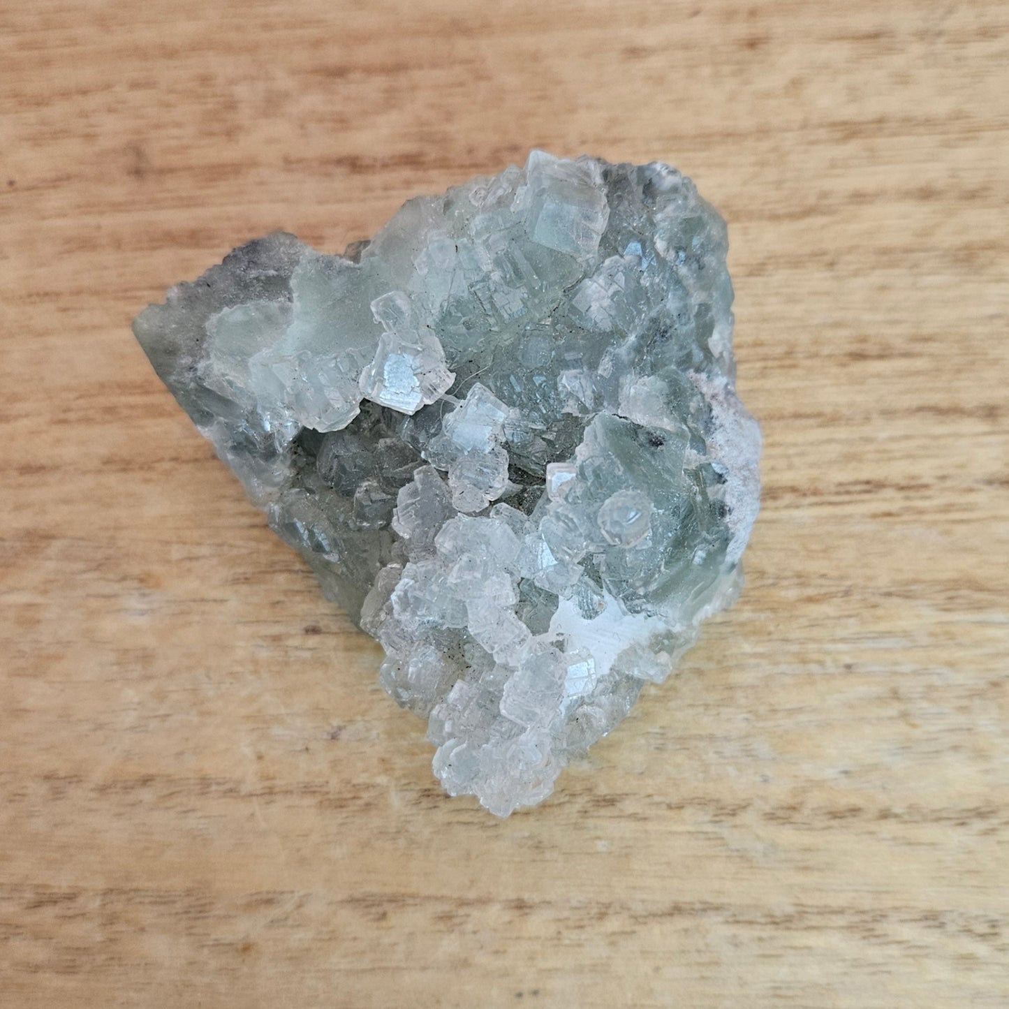 Green Cubic Fluorite Cluster.