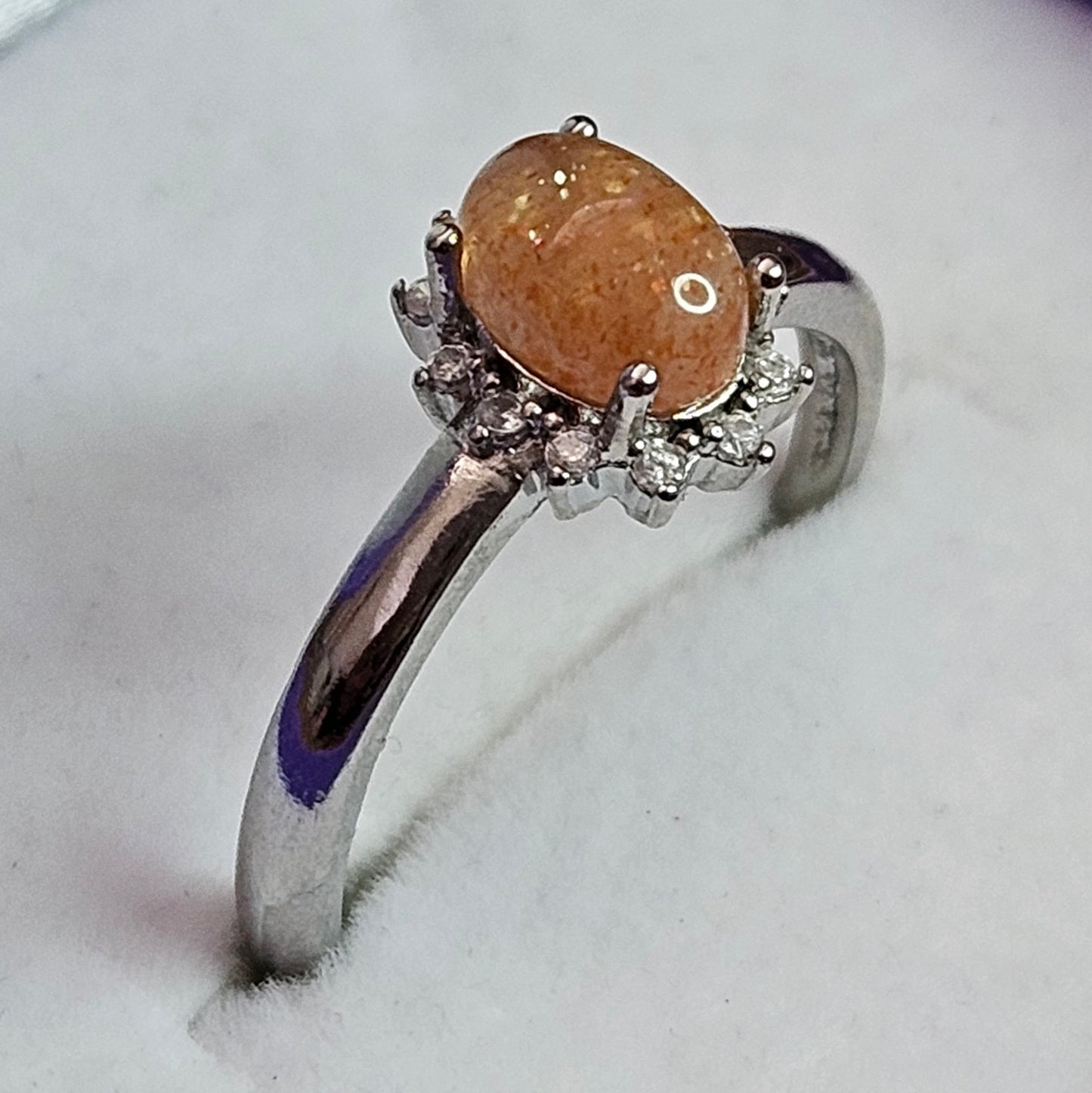 Sunstone Oval Adjustable Ring.