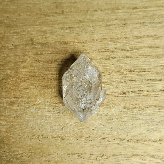 Skeleton Quartz With Enhydro Inclusions.