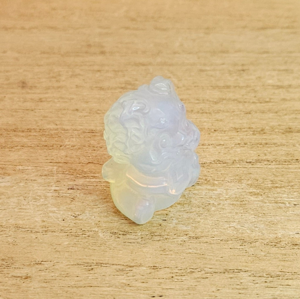 Opalite Money Monster Carving.