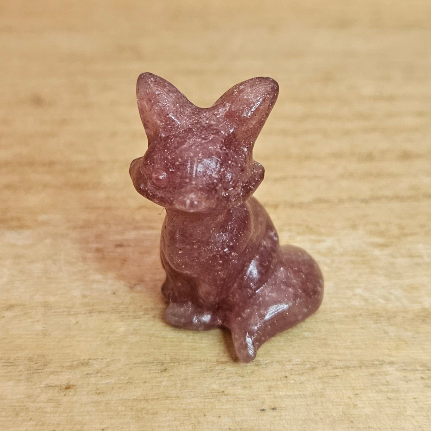 Sitting Fox Carving. *Comes in assorted materials* *Sold Separately*