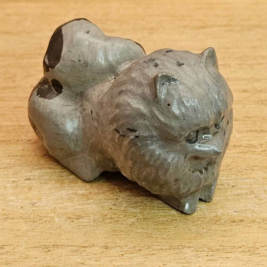 Picture Jasper Pomeranian Dog Carving.