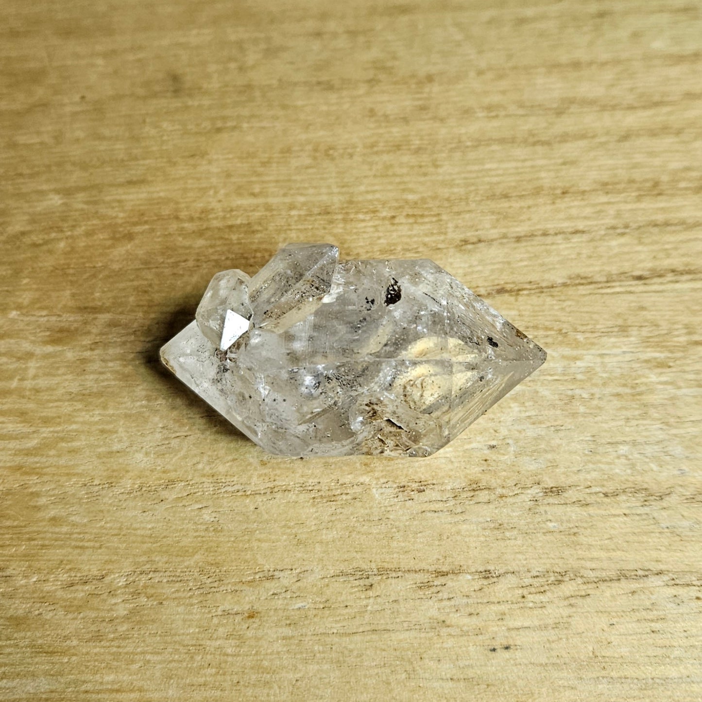 Skeleton Quartz With Enhydro Inclusions.