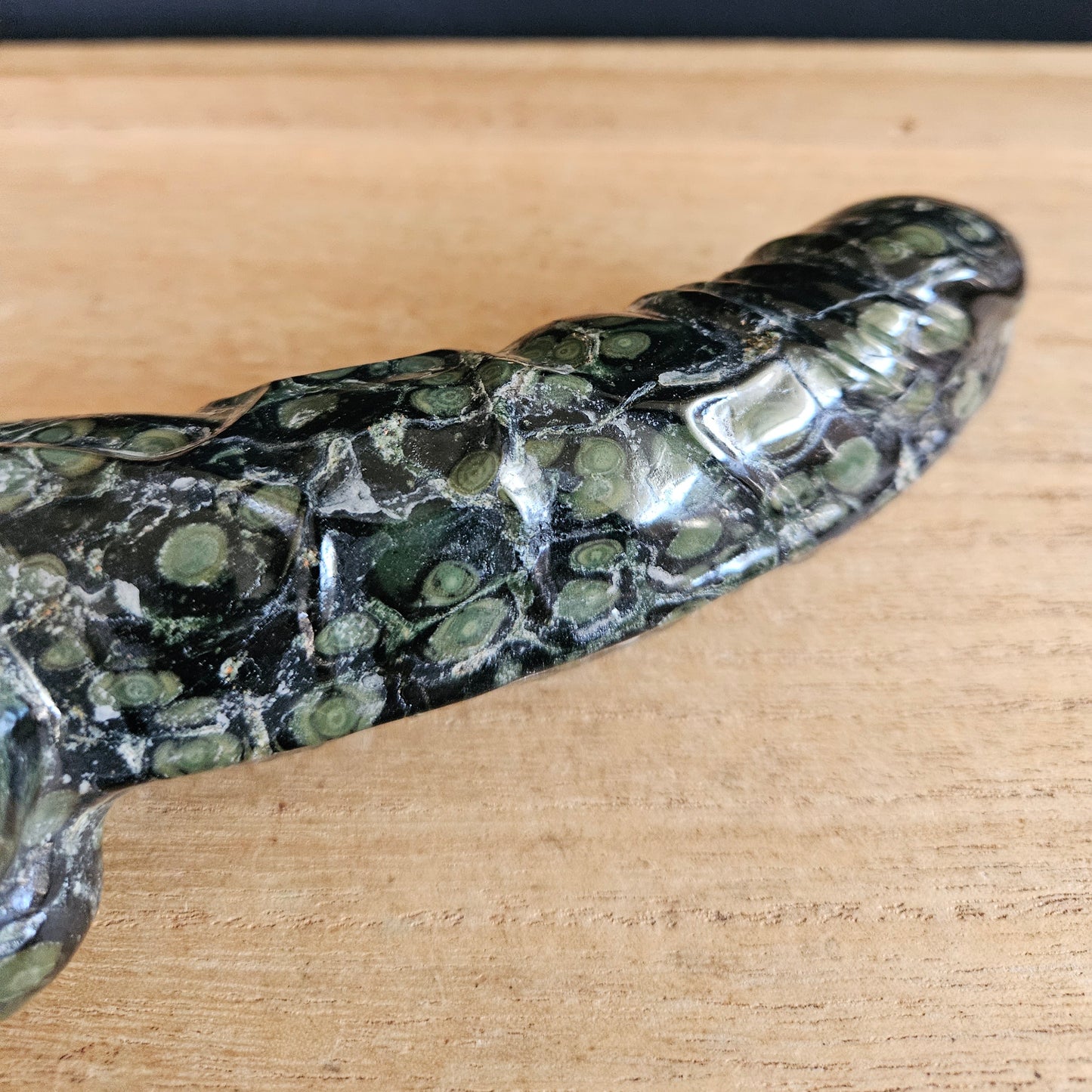 Kambaba Jasper Cock Carving.