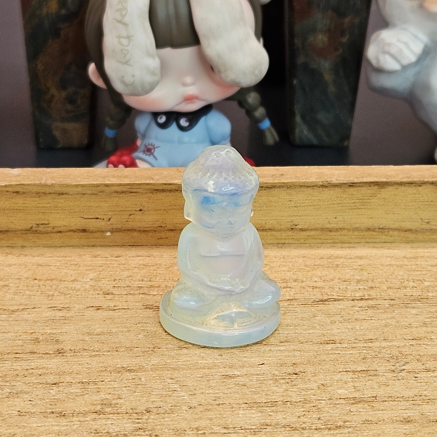 Opalite Shaka Buddha Carving.