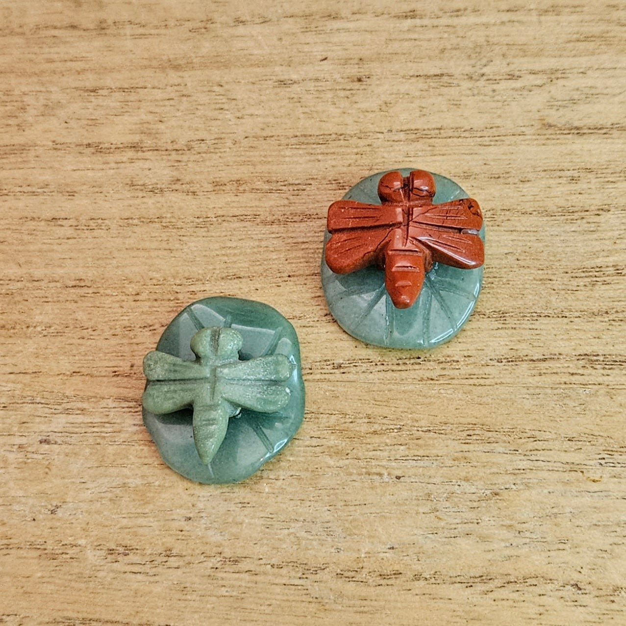 Dragonfly on a Lilypad Carving. *Comes in Assorted Materials* *Sold Separately*