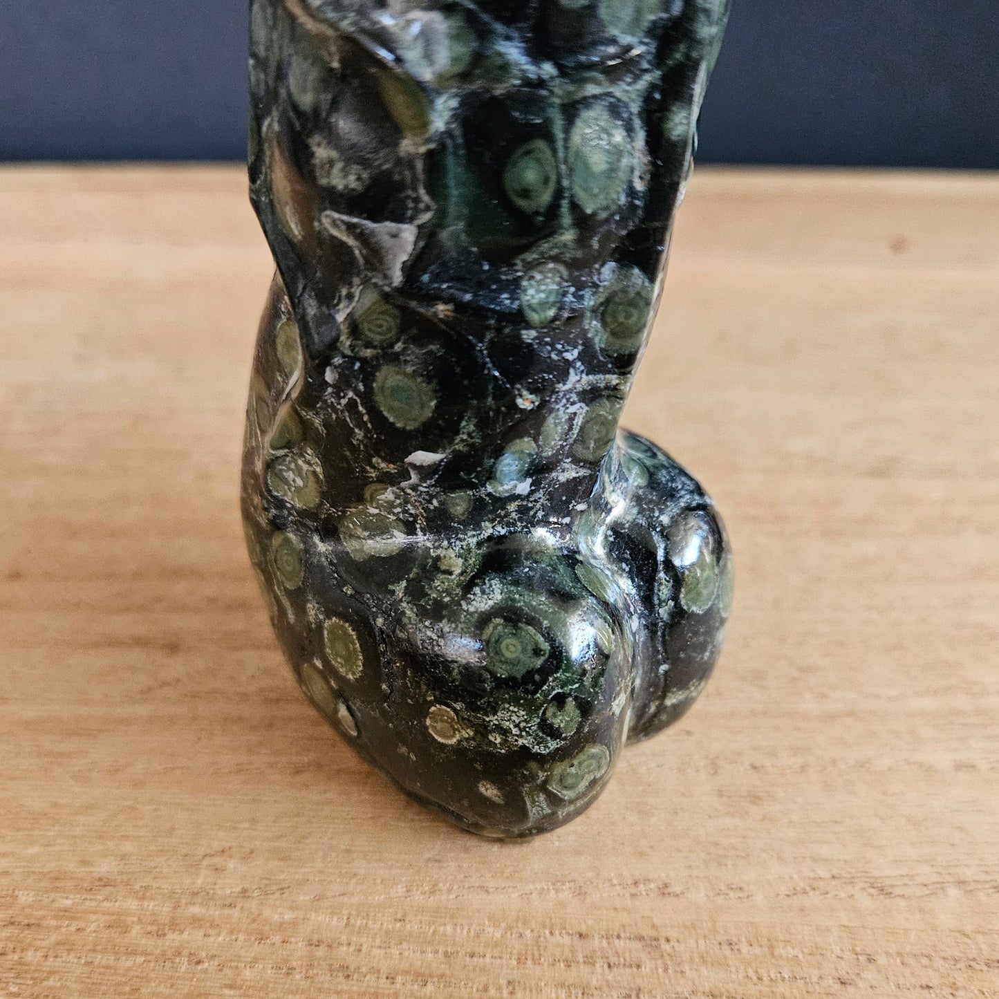 Kambaba Jasper Cock Carving.