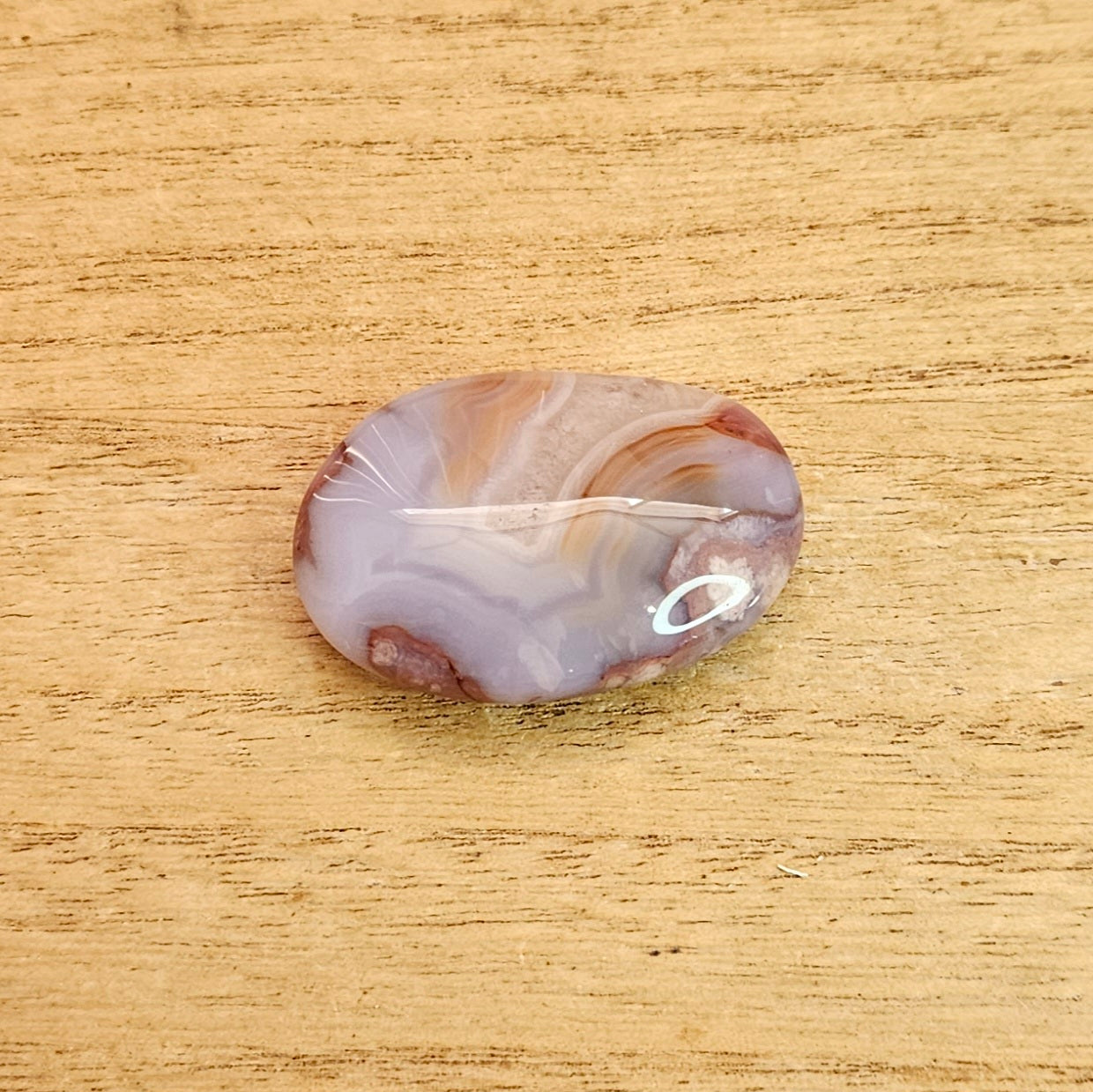 Agate & Quartz Palmstone.