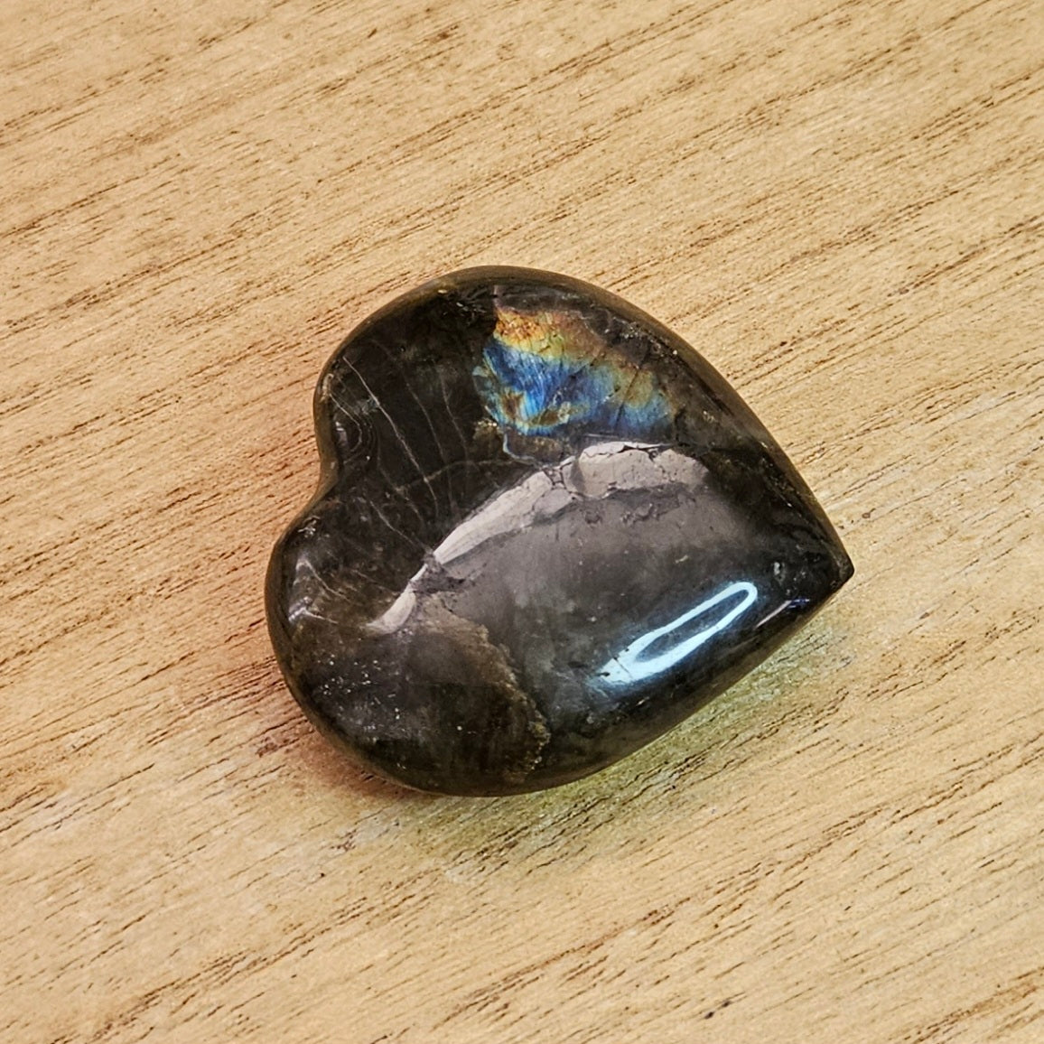 Labradorite Heart Carving.
