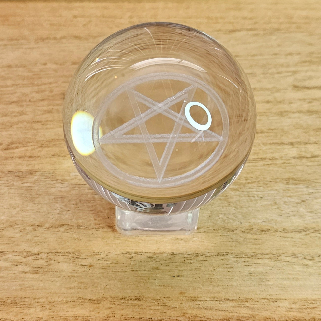 Pentagram Glass Sphere.