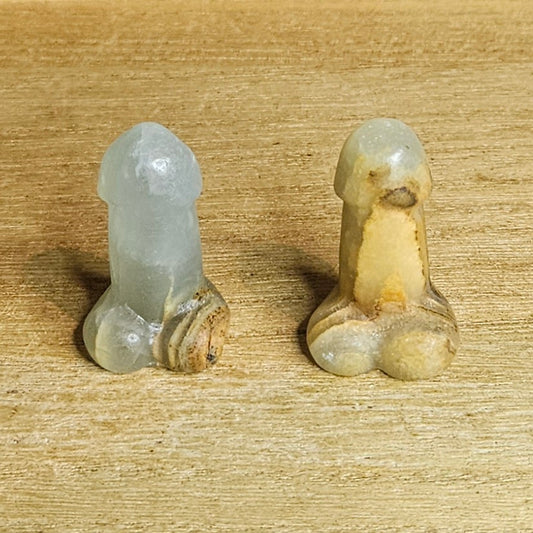 Blue Onyx Willy Carving. *Sold Separately*