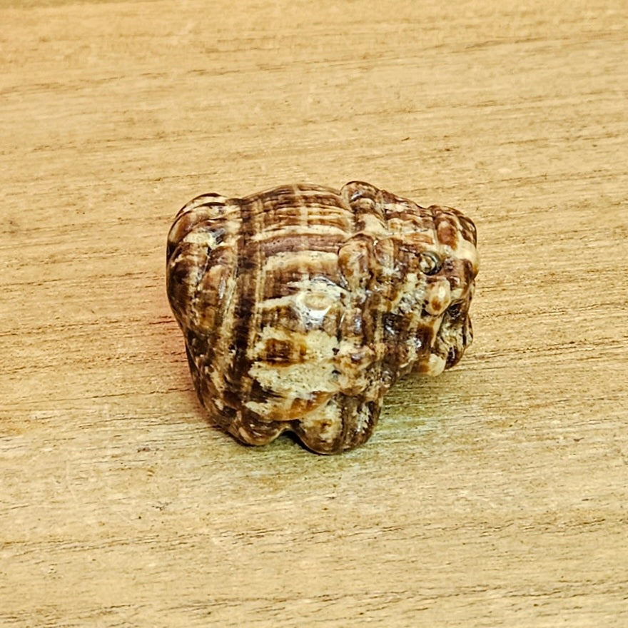 Honey Amber Calcite LongGui Carving.