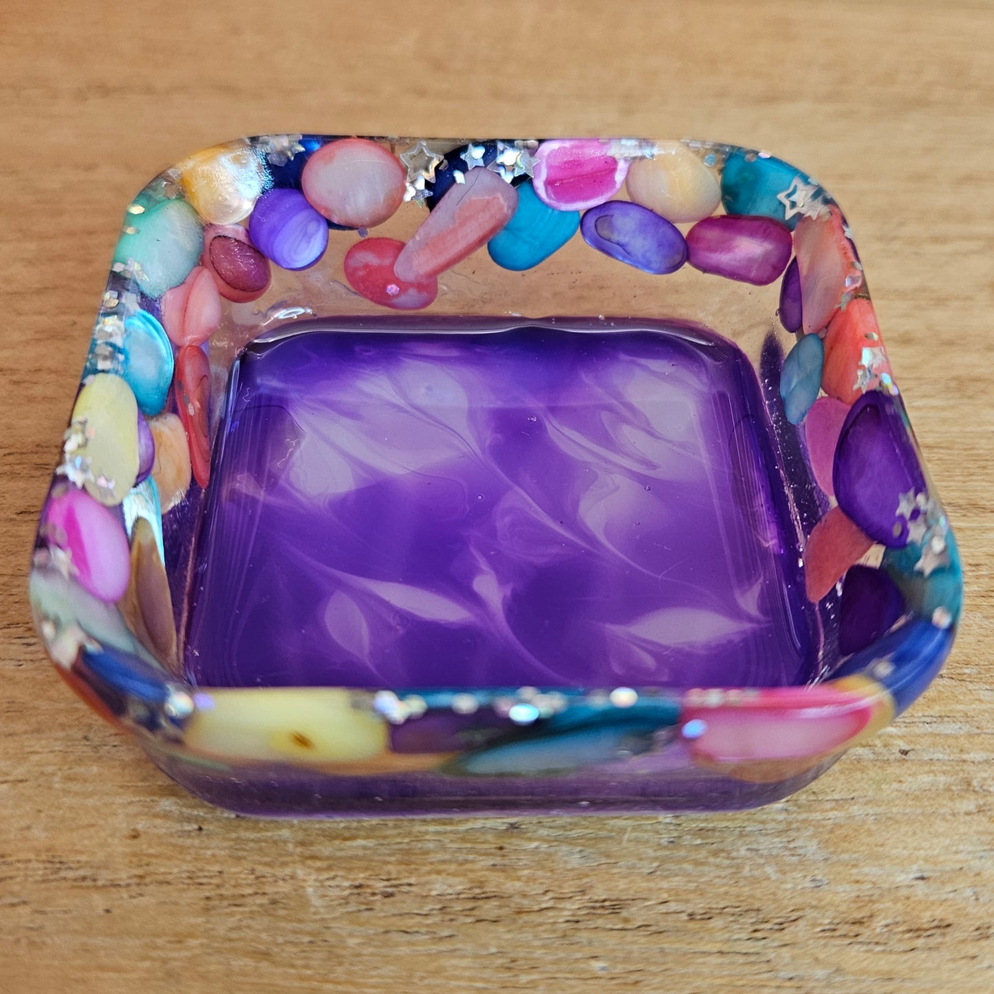 Rainbow Shell Trinket Dish.