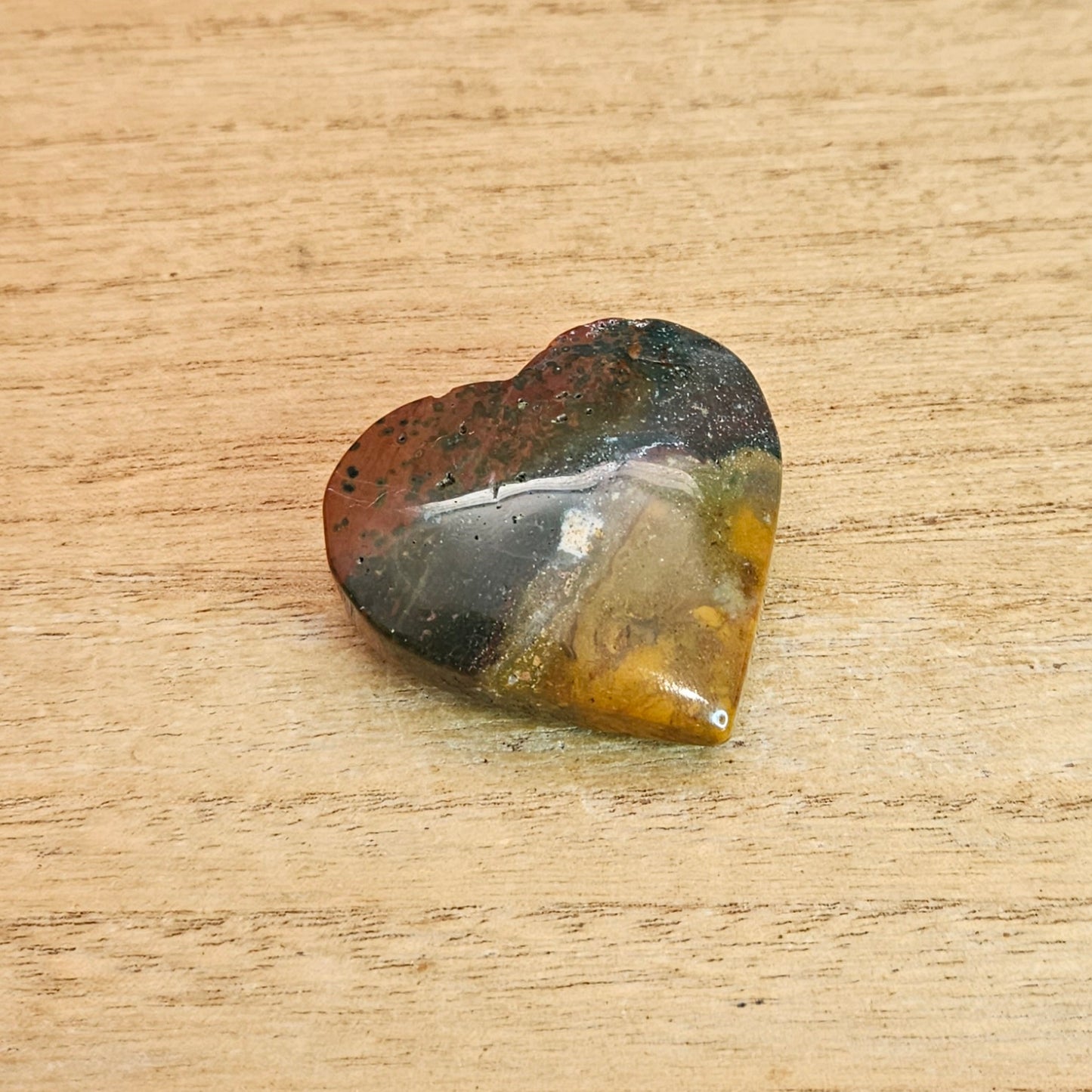 Fancy Jasper Heart Carving.