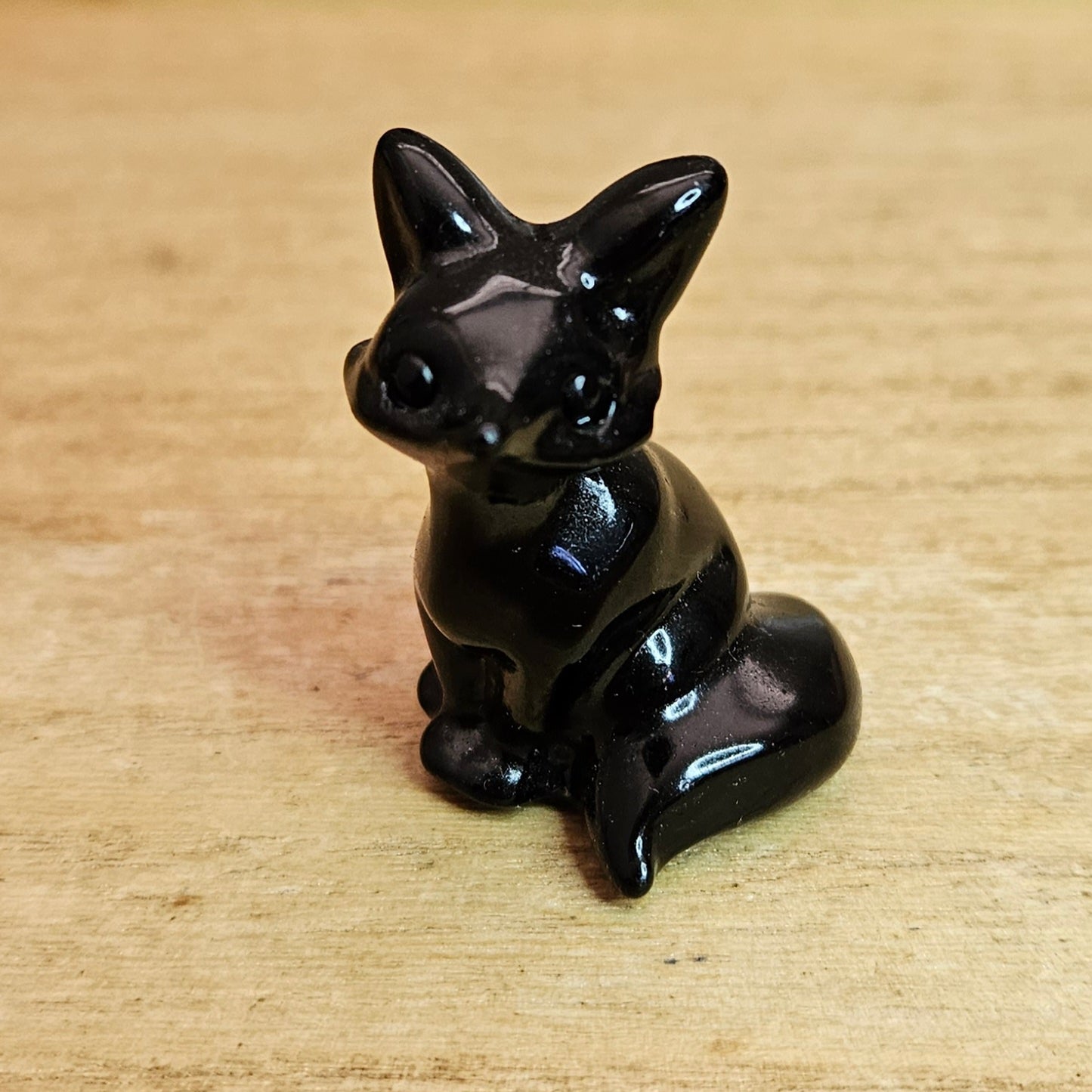 Sitting Fox Carving. *Comes in assorted materials* *Sold Separately*