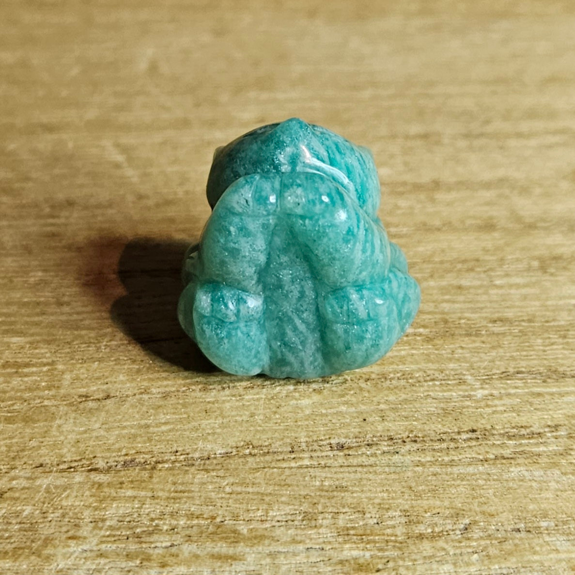 Amazonite Ninetail Fox Carving.