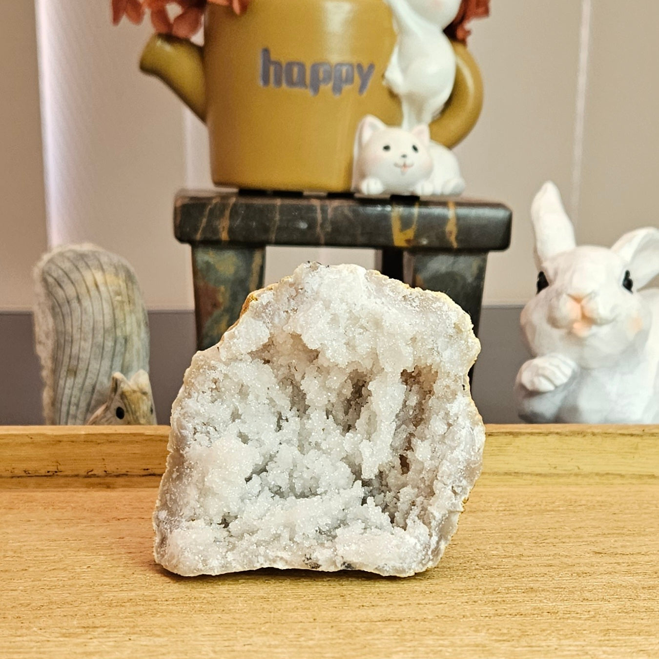 Quartz Geode Cluster Half.