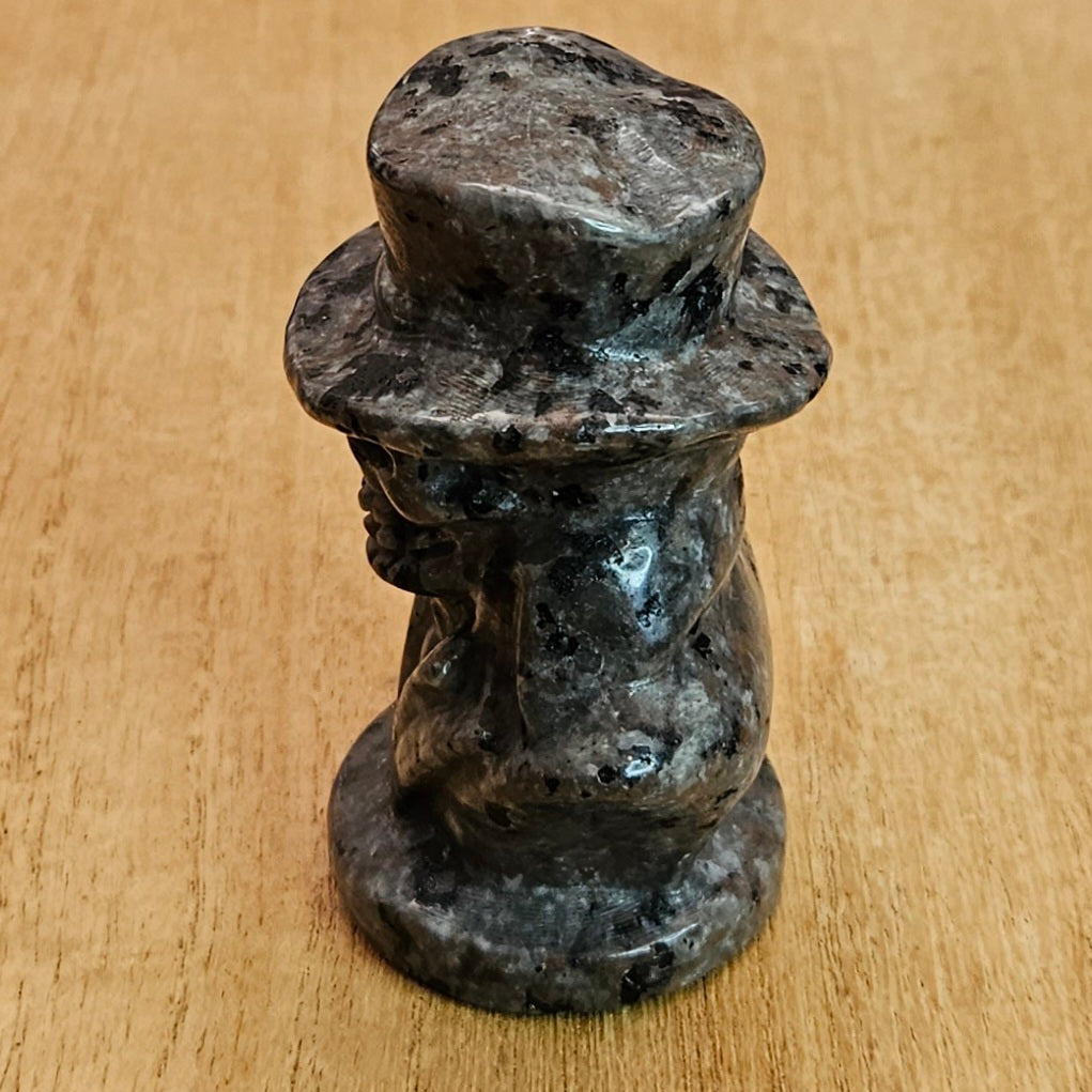 Yooperlite Skull Man Carving.