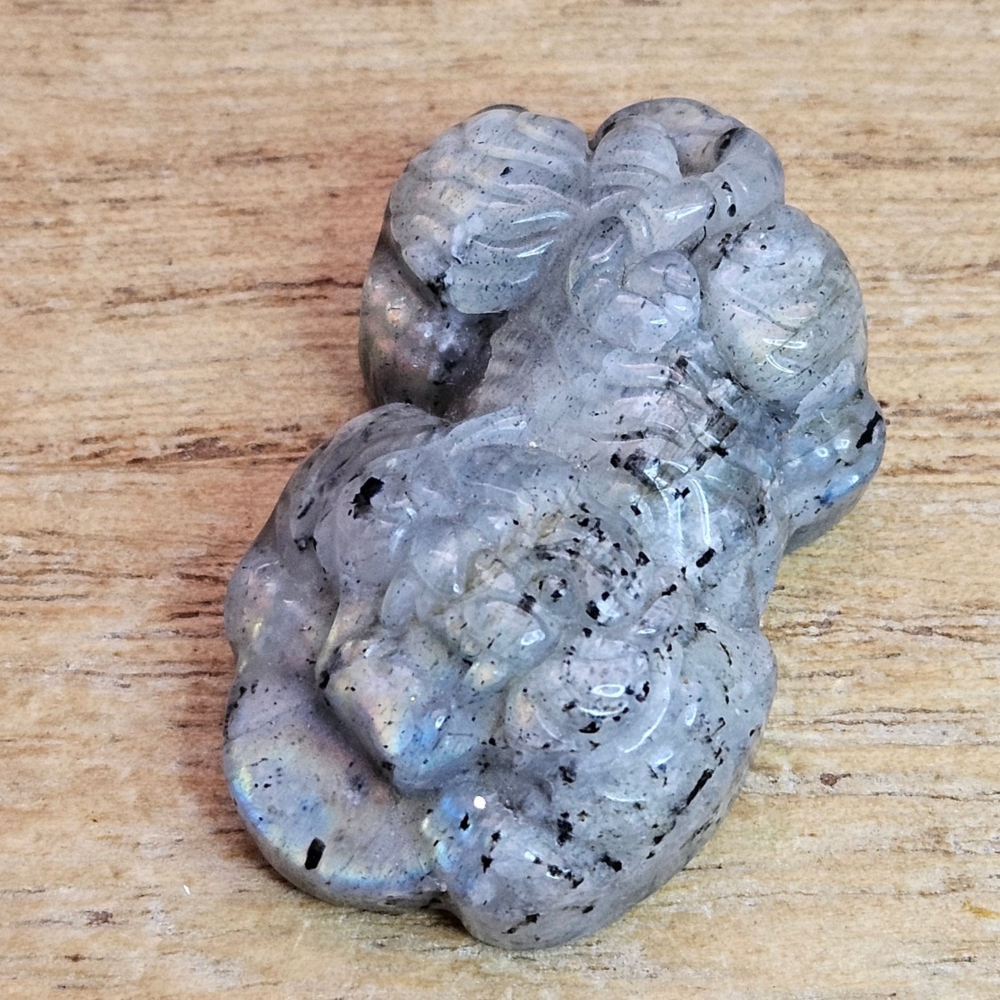 Sunset Labradorite Tiger Flat Carving.