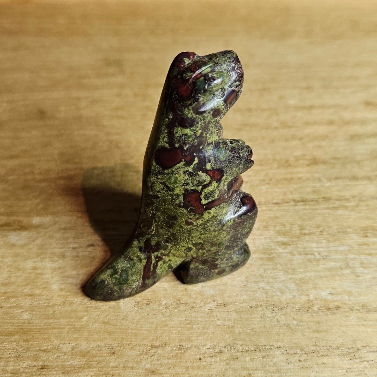 Dragonblood Jasper T-Rex Carving.