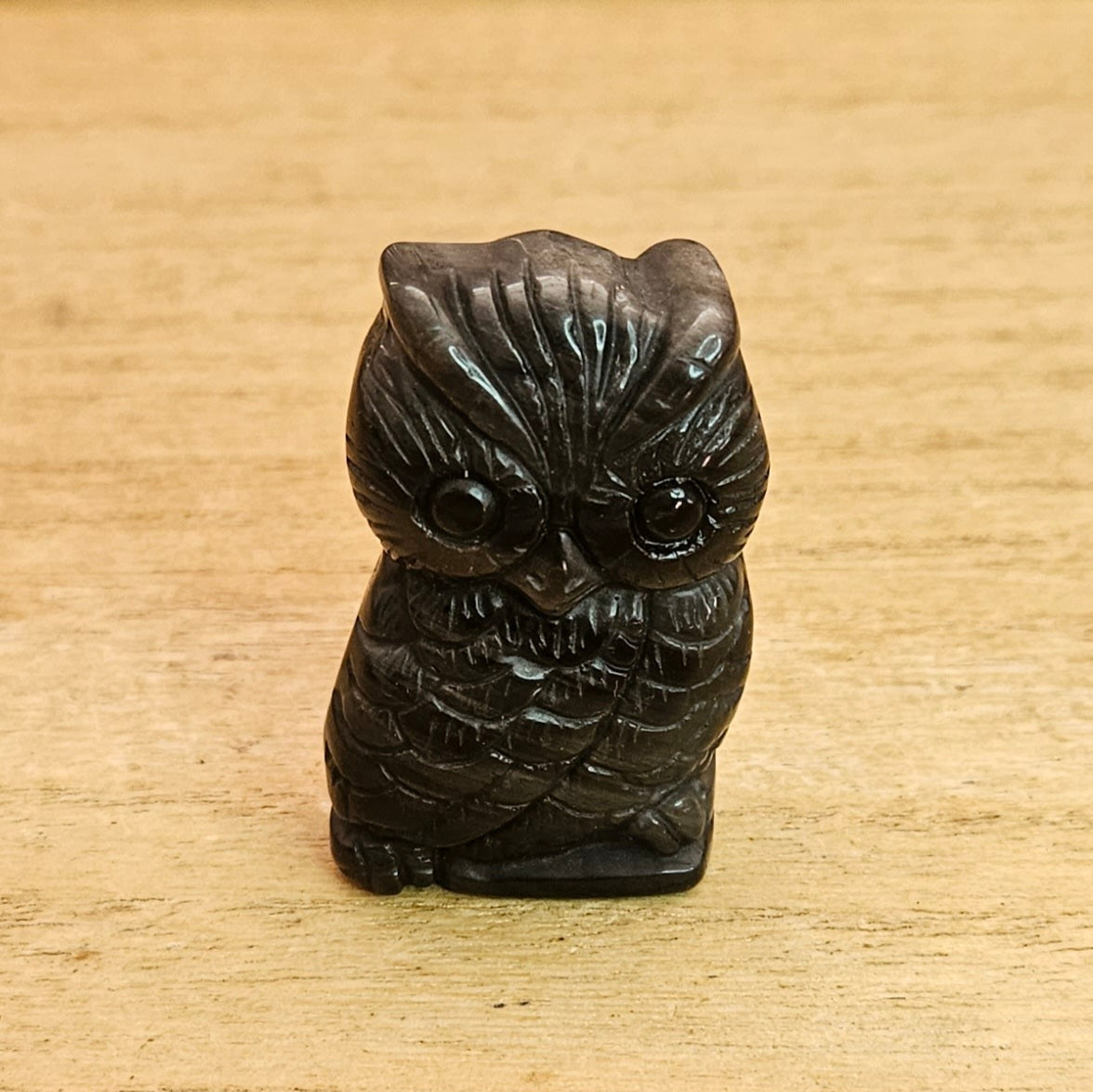 Cute Owl Flat Carving. Comes in assorted materials. *Sold Separately*