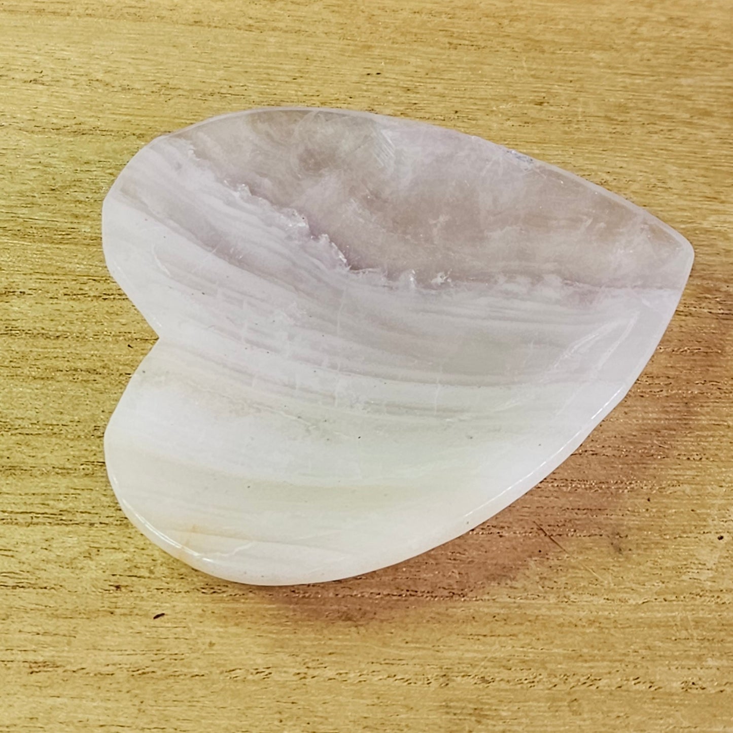 Fluorite Heart Trinket Dish.