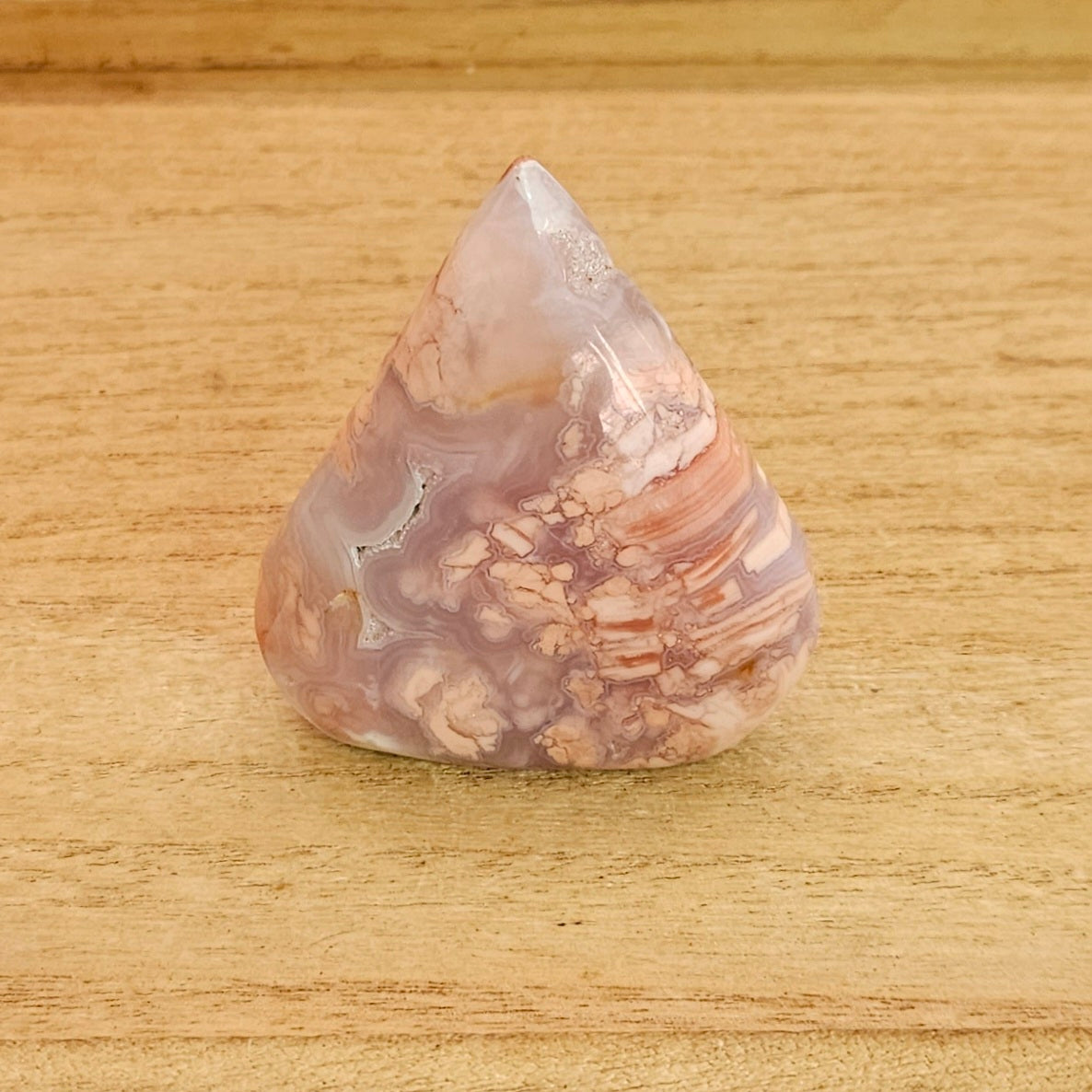 Pink Cotton Candy Agate Flame.
