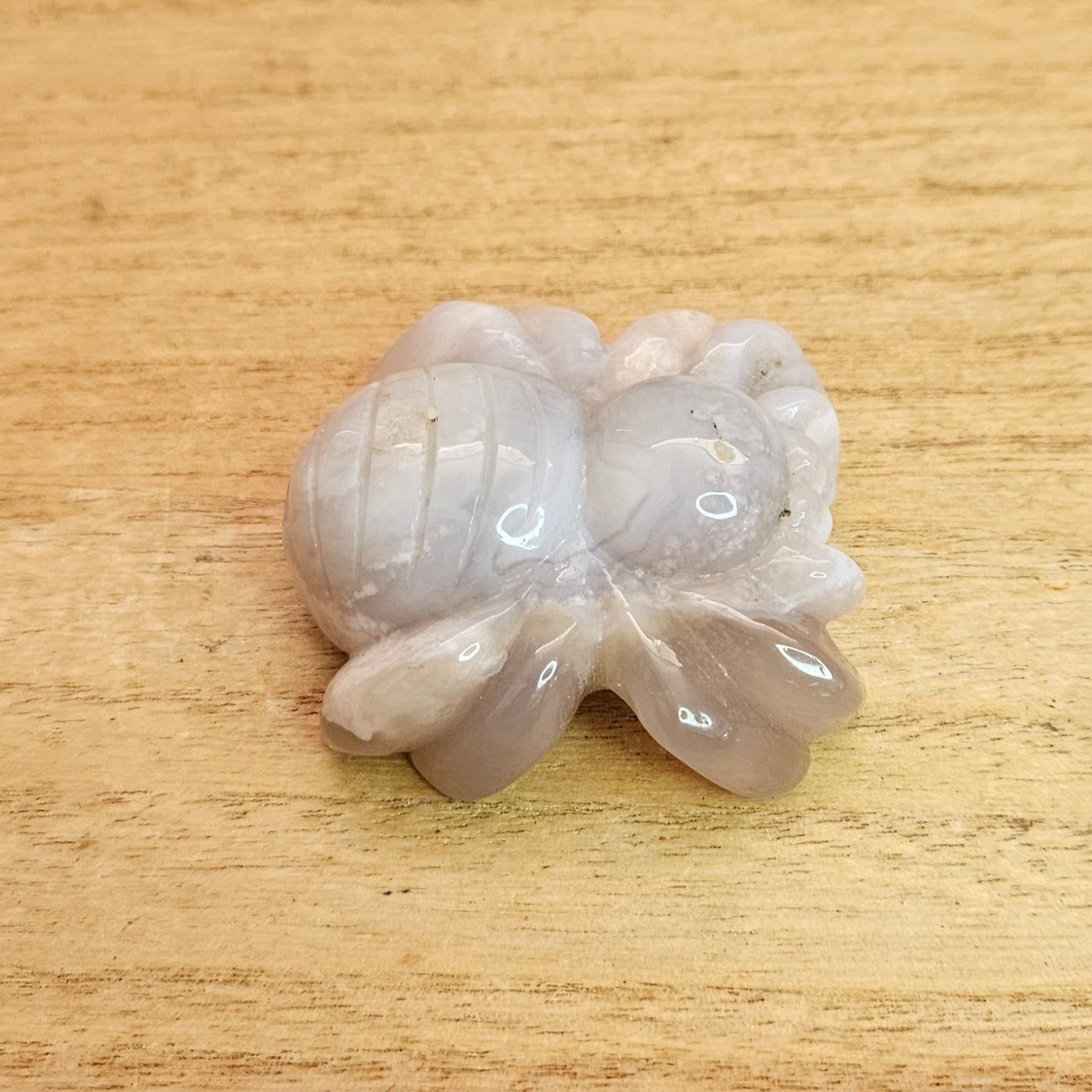 Flower Agate Spider Hand Carving.