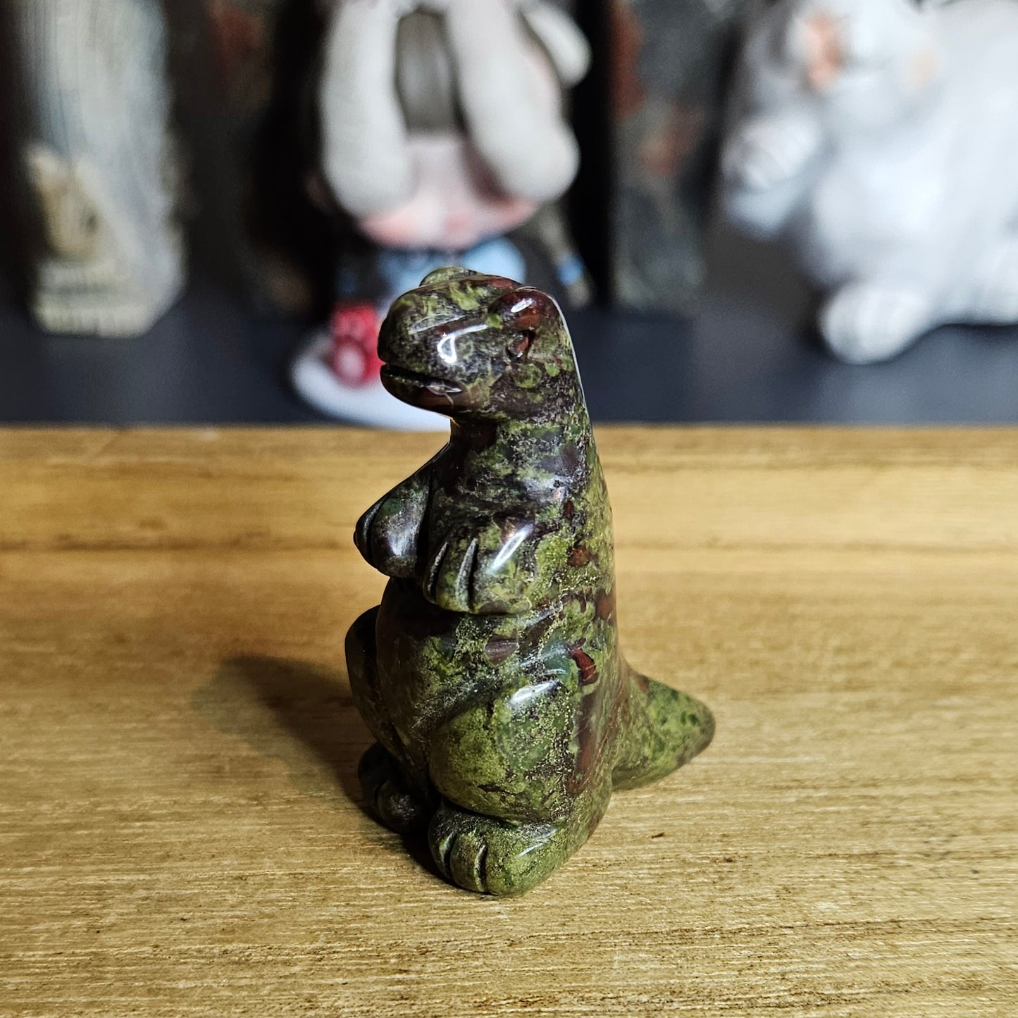 Dragonblood Jasper T-Rex Carving.