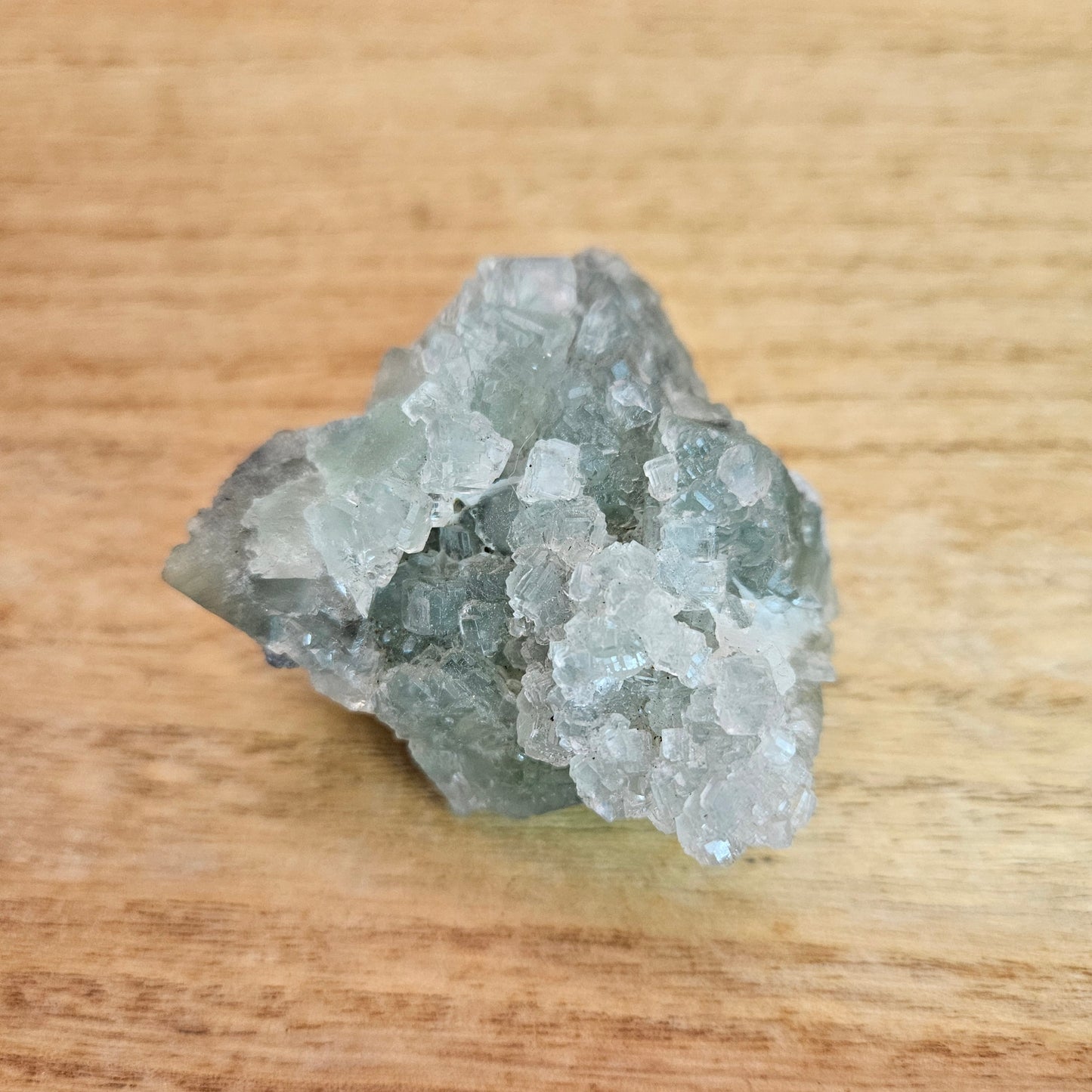 Green Cubic Fluorite Cluster.