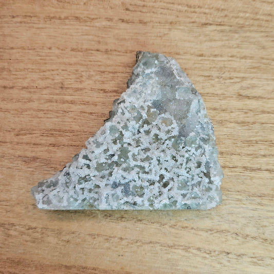 Green Cubic Sugar Fluorite Cluster Freeform.