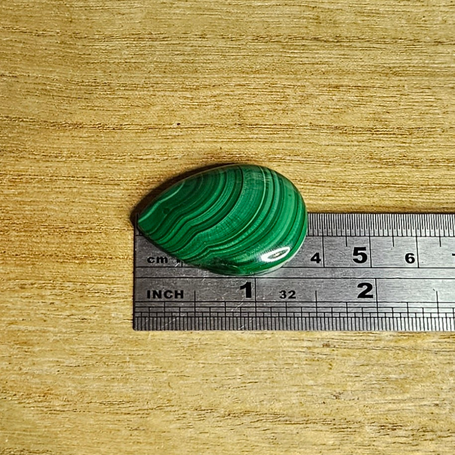 Malachite Tear-drop Cabochon.