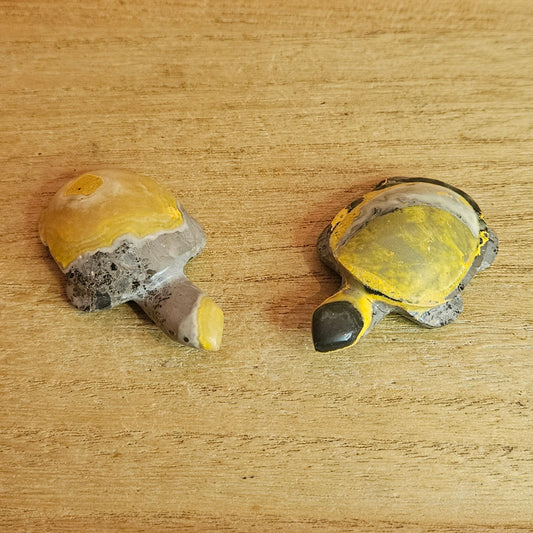 Bumblebee Jasper Turtle Carving. *Sold Separately*