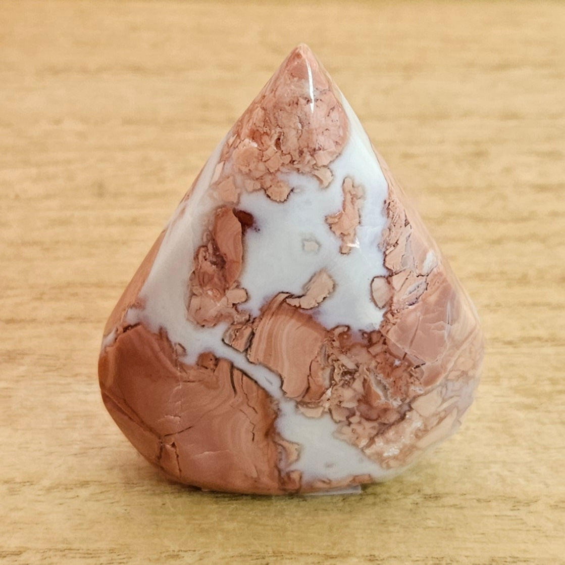 Pink Cotton Candy Agate Flame.