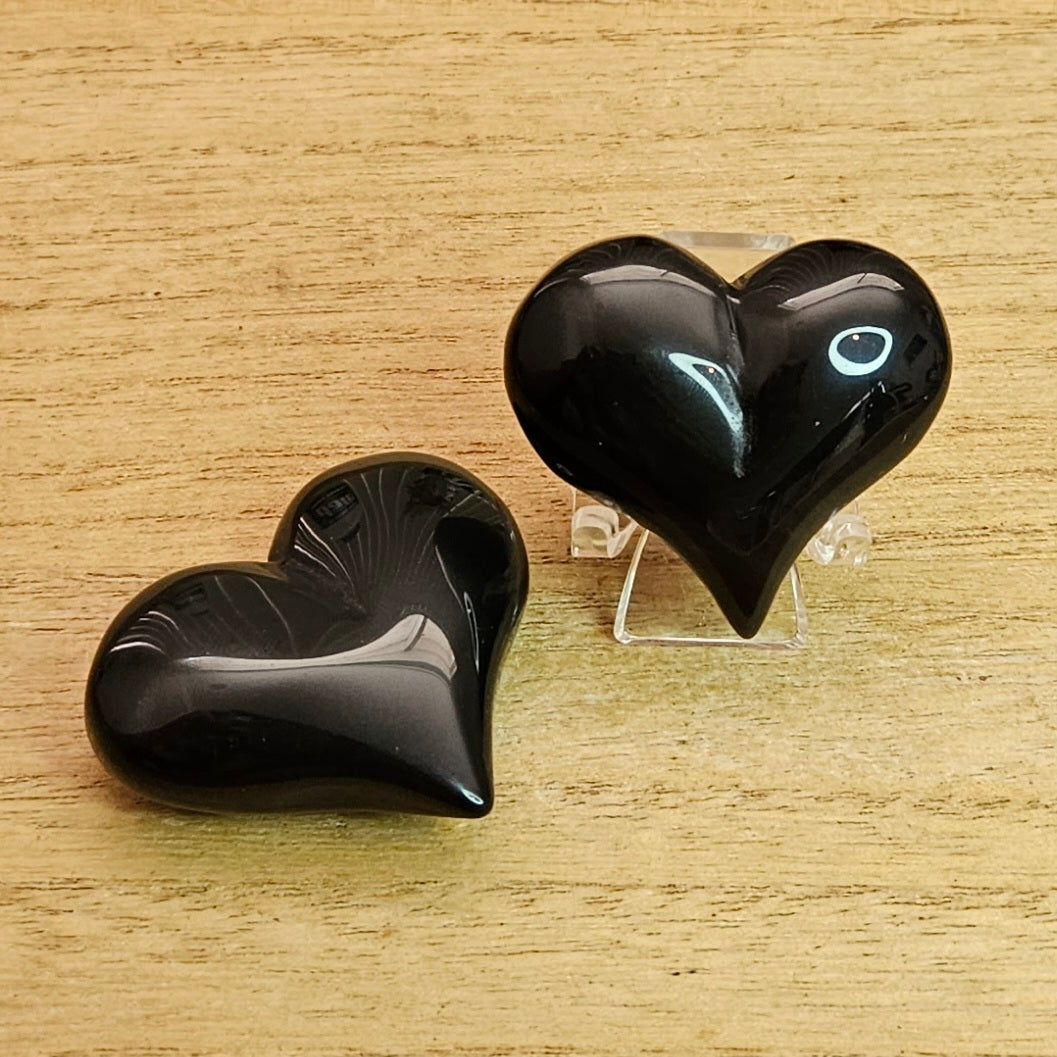 Rainbow Obsidian Heart Carving. *Sold Separately*