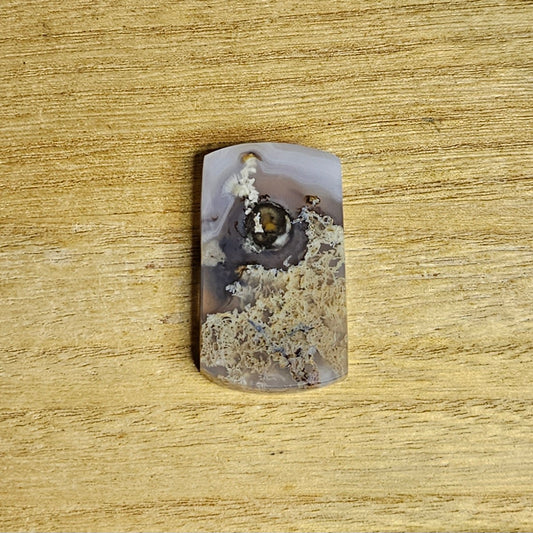 Scenic Moss Agate Cabochon.