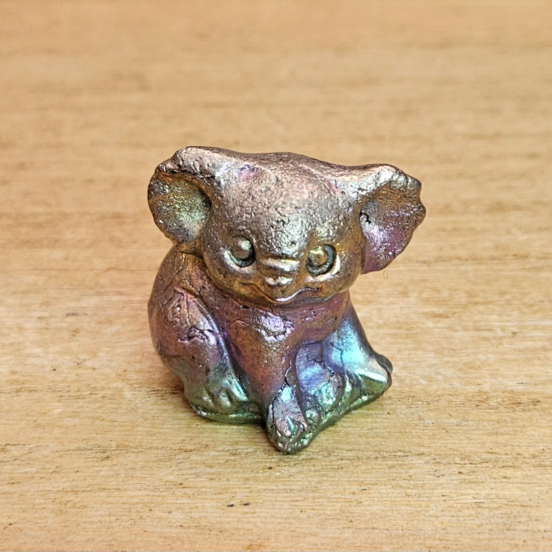 Bismuth Koala Smelted Carving.