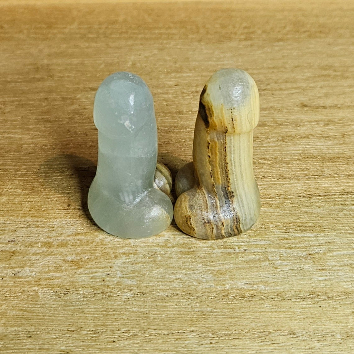 Blue Onyx Willy Carving. *Sold Separately*